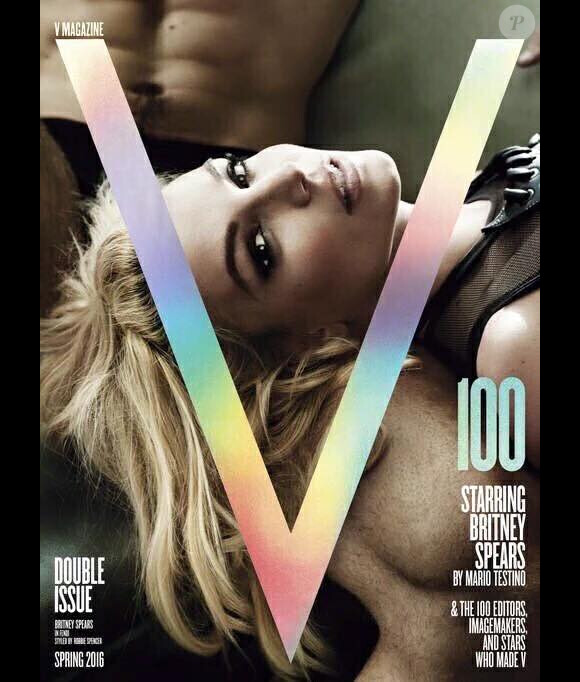 Britney Spears en couverture de V magazine pour sa 100e édition. Mars 2016