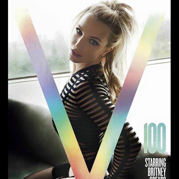 La chanteuse Britney Spears en couverture de V magazine pour sa 100e édition. Mars 2016