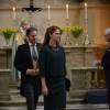 La princesse Madeleine de Suède et Christopher O'Neill ont assisté avec la famille royale à une messe de Te Deum en la chapelle royale du palais le 3 mars 2016 à l'occasion de la naissance de leur neveu le prince Oscar, deuxième enfant de la princesse Victoria et du prince Daniel.