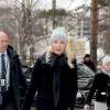 Le prince héritier Haakon et la princesse Mette-Marit de Norvège étaient le 1er mars 2016 en visite à Alna, dans la banlieue d'Oslo, pour l'inauguration d'une nouvelle bibliothèque et d'un nouveau centre d'activités.