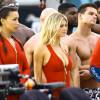 Kelly Rohrbach et Ilfenesh Hadera - Tournage de "Baywatch" à Miami le 5 Mars 2016.  Stars are spotted on the set of 'Baywatch' filming in Miami, Florida on March 5, 2016.05/03/2016 - Miami