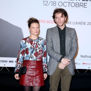 Le chanteur Raphael (Raphaël Haroche) et sa compagne Mélanie Thierry - Soirée d'ouverture de la 7e édition du Festival Lumière 2015 à la Halle Tony-Garnier à Lyon le 12 octobre 2015.