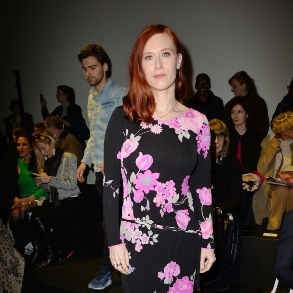 Audrey Fleurot assiste au défilé Léonard (collection automne-hiver 2016-2017) au Grand Palais. Paris, le 7 mars 2016. © CVS/Veeren/Bestimage