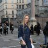 Le top model Daria Strokous arrive aux Beaux-Arts pour assister au défilé Sonia Rykiel. Paris, le 7 mars 2016. © CVS/Veeren/Bestimage