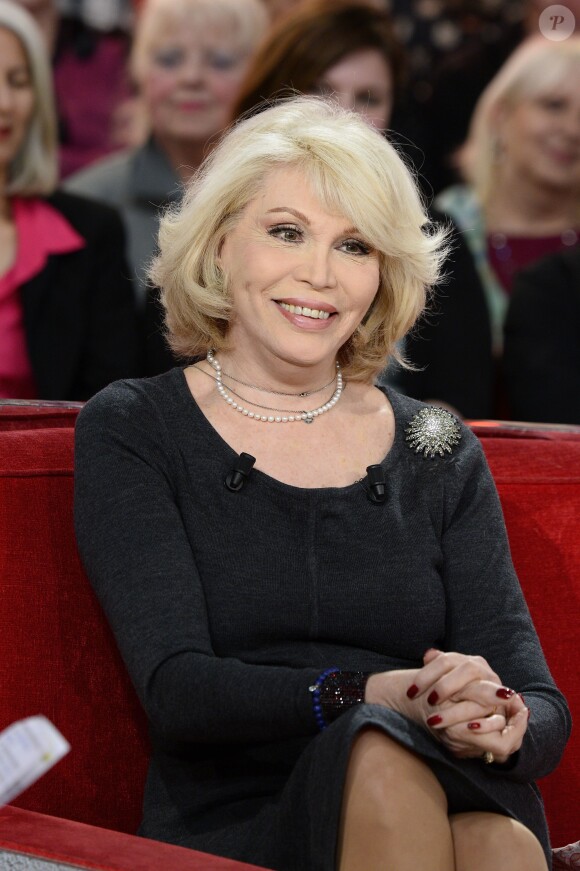 Amanda Lear - Enregistrement de l'émission "Vivement Dimanche" à Paris le 24 février 2016 © Coadic Guirec/Best Image