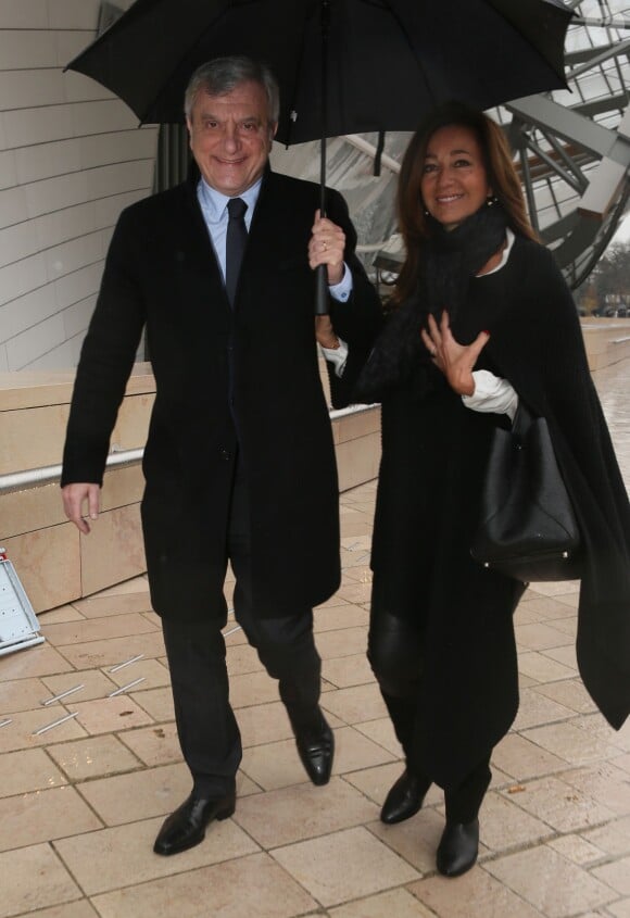Sidney et Katia Toledano arrivent à la Fondation Louis Vuitton pour assister au défilé Louis Vuitton. Paris, le 9 mars 2016. © CVS/Veeren/Bestimage