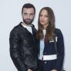 Nicolas Ghesquière et Alicia Vikander - Coulisses du défilé Louis Vuitton (collection automne-hiver 2016/2017) à la Fondation Louis Vuitton. Paris, le 9 mars 2016.