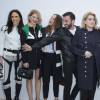Jennifer Connelly, Léa Seydoux, Alicia Vikander, Nicolas Ghesquière, Catherine Deneuve, Selena Gomez, Adèle Exarchopoulos, Jaden Smith - Coulisses du défilé Louis Vuitton (collection automne-hiver 2016/2017) à la Fondation Louis Vuitton. Paris, le 9 mars 2016.