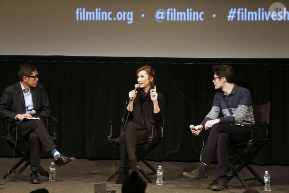 Emmanuelle Bercot en conférence pour le film "La Tête haute" - Rendez Vous with French Cinema à New York le 6 mars 2016.
