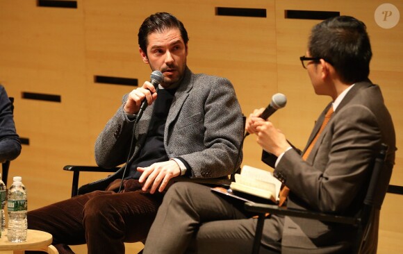 Melvil Poupaud anime un débat lors des Rendez-Vous with French Cinema à New York le 5 mars 2016.