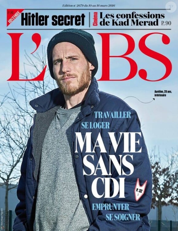 Couverture de L'Obs, numéro du 10 mars 2016.