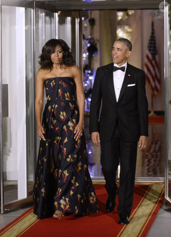 Barack Obama et Lady Michelle Obama - Dîner d'État, à Washington, le 10 mars 2016
