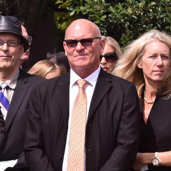 Jeff Crowe - Russell Crowe aux obsèques de son cousin Martin Crowe, décédé à l'âge de 53 ans, à Auckland en Nouvelle-Zélande, le 11 mars 2016.