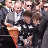 Des membres de la famille - Russell Crowe aux obsèques de son cousin Martin Crowe, décédé à l'âge de 53 ans, à Auckland en Nouvelle-Zélande, le 11 mars 2016.