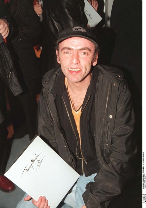 Elie Kakou au défilé Thierry Mugler haute couture printemps-été 1998 le 17/01/1998