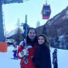 Ingrid Chauvin enceinte et son mari Thierry Peythieu en vacances au ski. Photo publiée sur Facebook, le 15 janvier 2016.