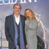 Ray Stevenson et sa compagne Elisabetta Caraccia - Première du film "Allegiant" (Divergente 3) AMC Loews Lincoln Square 13 à New York, le 14 mars 2016.