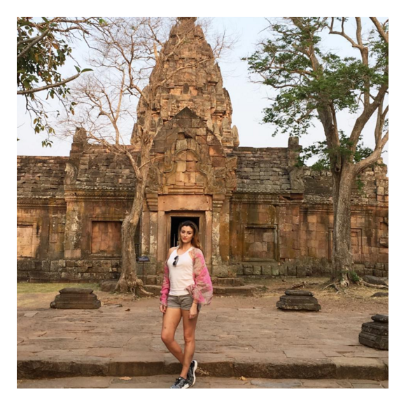 Rachel Legrain-Trapani et son époux le footballeur Aurélien Capoue en voyage en amoureux en Thaïlande. Février-mars 2016.