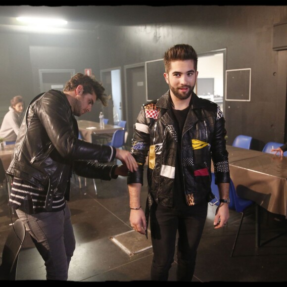 Exclusif - Kendji Girac lors du Coup d' envoi d' Ensemble, sa nouvelle tournée, au Zénith d' Orléans, le 5 mars 2016. © Alain Guizard / Bestimage