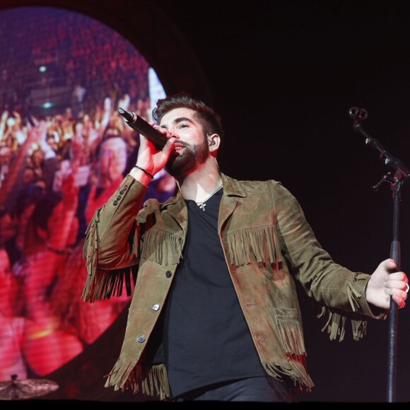 Exclusif - Kendji Girac lors du Coup d' envoi d' Ensemble, sa nouvelle tournée, au Zénith d' Orléans, le 5 mars 2016. © Alain Guizard / Bestimage