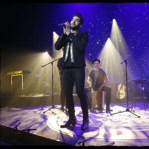 Exclusif - Kendji Girac lors du Coup d' envoi d' Ensemble, sa nouvelle tournée, au Zénith d' Orléans, le 5 mars 2016. © Alain Guizard / Bestimage