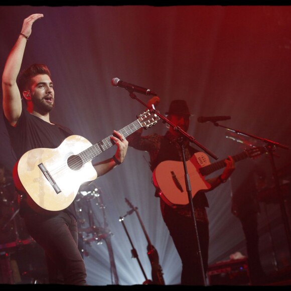 Exclusif - Kendji Girac lors du Coup d' envoi d' Ensemble, sa nouvelle tournée, au Zénith d' Orléans, le 5 mars 2016. © Alain Guizard / Bestimage