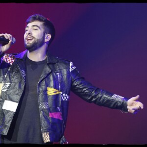 Exclusif - Kendji Girac lors du Filage du concert à la veille du coup d' envoi d' Ensemble, la nouvelle tournée de Kendji, au Zénith d' Orléans, le 4 mars 2016. © Alain Guizard / Bestimage