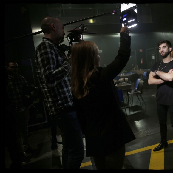 Exclusif - Kendji Girac lors du Filage du concert à la veille du coup d' envoi d' Ensemble, la nouvelle tournée de Kendji, au Zénith d' Orléans, le 4 mars 2016. © Alain Guizard / Bestimage