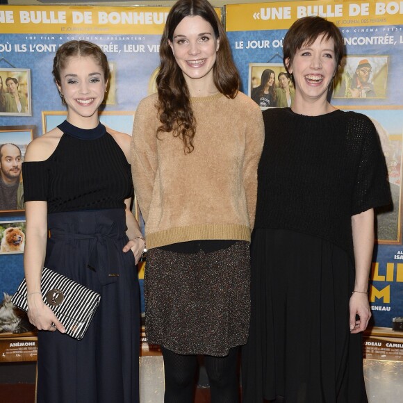 Alice Isaaz, Camille Rutherford et Sara Giraudeau enceinte - Avant-première du film "Rosalie Blum" au cinéma UGC Ciné Cité des Halles à Paris, le 22 mars 2016. © Coadic Guirec/Bestimage
