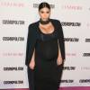 Kim Kardashian enceinte à la soirée du 50ème anniversaire de la revue féminine 'Cosmopolitan' à West Hollywood, le 12 octobre 2015