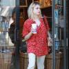 Exclusif - Frances Bean Cobain va boire un café à Los Angeles le 16 janvier 2014.