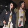 Frances Bean Cobain et son fiancé Isaiah Silva à l'aéroport LAX de Los Angeles, le 26 janvier 2015