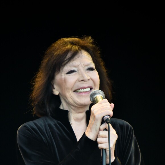 Juliette Gréco en concert lors de la Fête de l'Humanité 2015 à Paris, le 13 septembre 2015