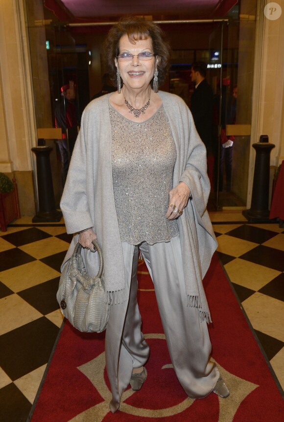 Claudia Cardinale - Gala d'Enfance Majuscule donné au profit de l'enfance maltraitée à la Salle Gaveau à Paris, le 24 mars 2016. © Guirec Coadic/Bestimage