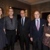 Exclusif - Audrey Azoulay, Alain Chamfort, François Hollande, Bernard Cazeneuve et sa femme Véronique - Backstage du concert d'Alain Chamfort à l'Olympia à Paris, le 25 mars 2016. © Cyril Moreau/Bestimage