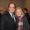 Exclusif - François Hollande et Véronique Sanson - Backstage du concert d'Alain Chamfort à l'Olympia à Paris, le 25 mars 2016. © Cyril Moreau/Bestimage