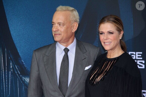 Tom Hanks et sa femme Rita Wilson - Première du film "Bridge of Spies" à Berlin. Le 13 novembre 2015