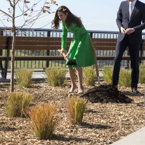 Le prince William et Kate Middleton à l'Arboretum National à Canberra en Australie, le 24 avril 2014.