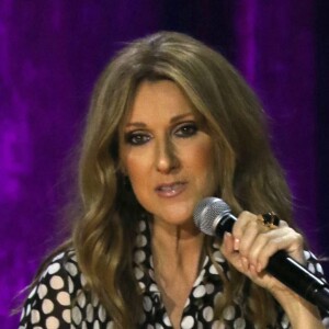 Celine Dion donne une conférence de presse après une année sabbatique et donne un concert au Ceasars Palace Hotel & Casino à Las Vegas le 27 août 2015