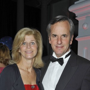 Bernard de La Villardière et sa femme - Dîner de gala du 91e prix d'Améleiruq Marionnaud. Le 28 janvier 2012.