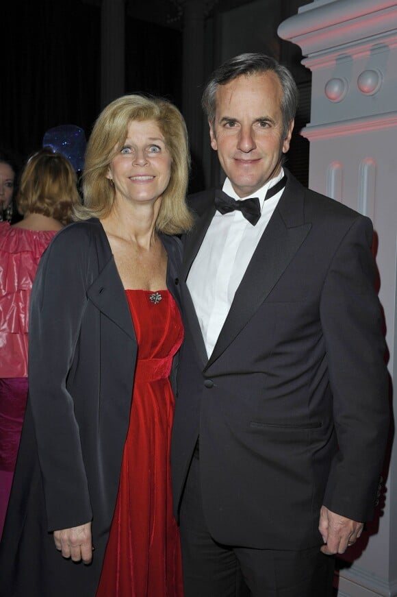 Bernard de La Villardière et sa femme - Dîner de gala du 91e prix d'Améleiruq Marionnaud. Le 28 janvier 2012.
