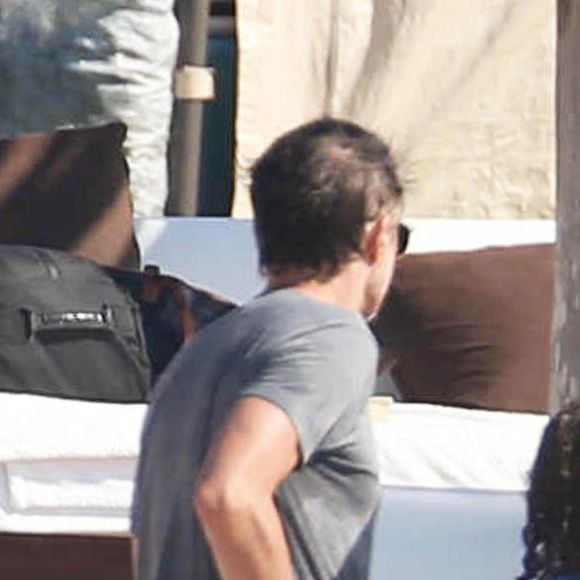 Exclusif - Halle Berry et Olivier Martinez en vacances avec leur fils Maceo et Nahla (fille de Halle Berry et Gabriel Aubry) sur une plage au Mexique, le 23 mars 2016.