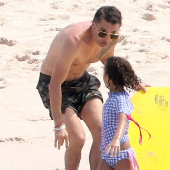 Exclusif - Halle Berry et Olivier Martinez en vacances avec leur fils Maceo et Nahla (fille de Halle Berry et Gabriel Aubry) sur une plage au Mexique. Le 22 mars 2016