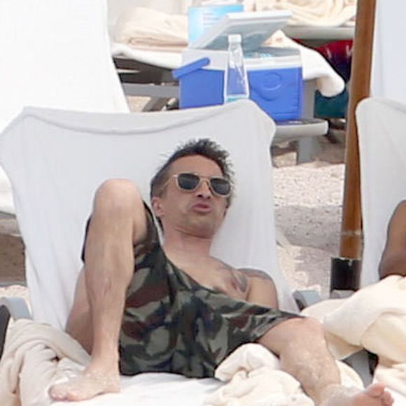 Exclusif - Halle Berry et Olivier Martinez en vacances avec leur fils Maceo et Nahla (fille de Halle Berry et Gabriel Aubry) sur une plage au Mexique. Le 22 mars 2016