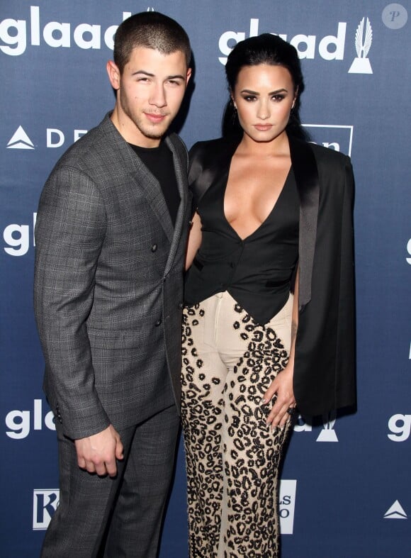 Demi Lovato, Nick Jonas - 27e "Annual GLAAD Media Awards" à Beverly Hills le 2 Avril 2016.