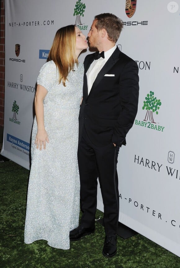 Drew Barrymore, enceinte et son mari Will Kopelman - Le 2e Gala annuel de "BABY2BABY" au "Book Bindery" à Culver City, le 9 novembre 2013