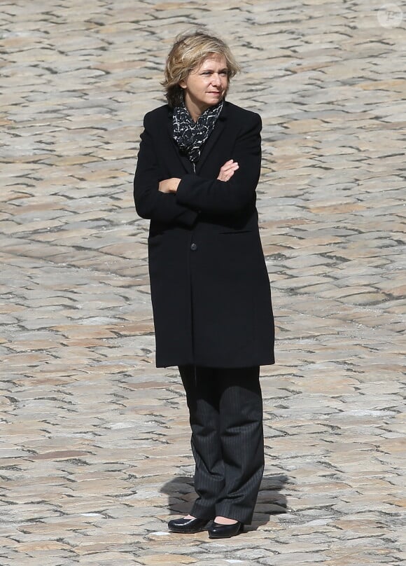 Valérie Pécresse lors des obsèques nationales d'Alain Decaux à l'Hôtel national des Invalides le 4 avril 2016. © Cyril Moreau/Bestimage