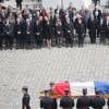 Hommage national à Alain Decaux lors de ses obsèques à l'Hôtel national des Invalides à Paris le 4 avril 2016. © Cyril Moreau/Bestimage