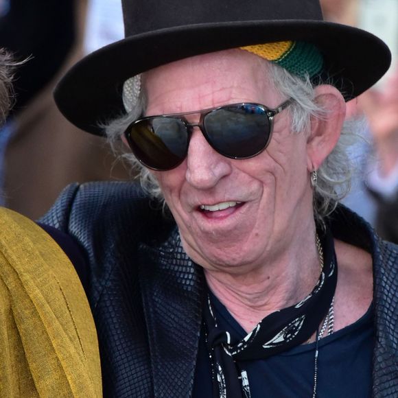 Keith Richards au vernissage de l'exposition "Exhibitionism" consacrée aux Rolling Stones à la Saatchi Gallery de Londres le 4 avril 2016. © CPA / Bestimage
