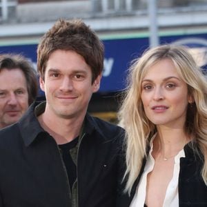 Jesse Wood et sa femme Fearne Cotton au vernissage de l'exposition "Exhibitionism" consacrée aux Rolling Stones à la Saatchi Gallery de Londres, le 4 avril 2016.